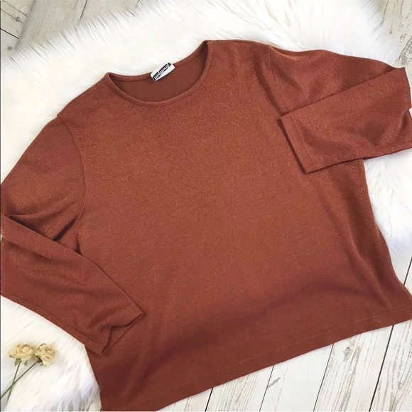 Vintage Bon Worth Rust Flat Metallic Shirt - Picture 2 of 7